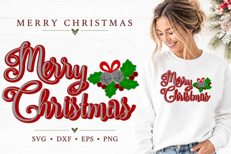 Merry Christmas SVG | Holiday Svg saying example image 1