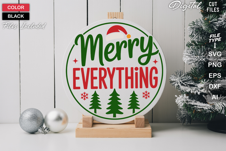 Round Christmas Svg Image 11