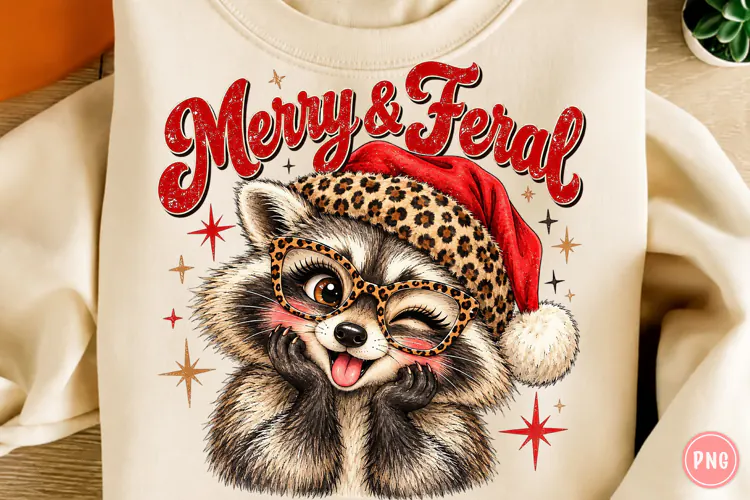 Merry & Feral Raccoon PNG