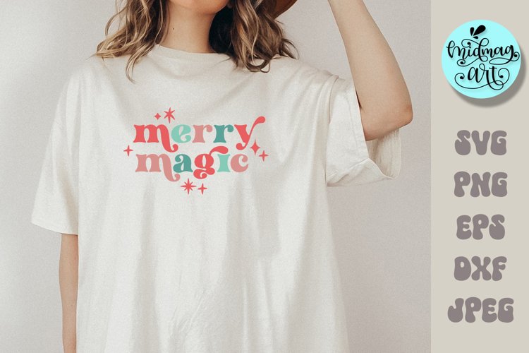 Merry magic svg, christmas png, christmas sublimation