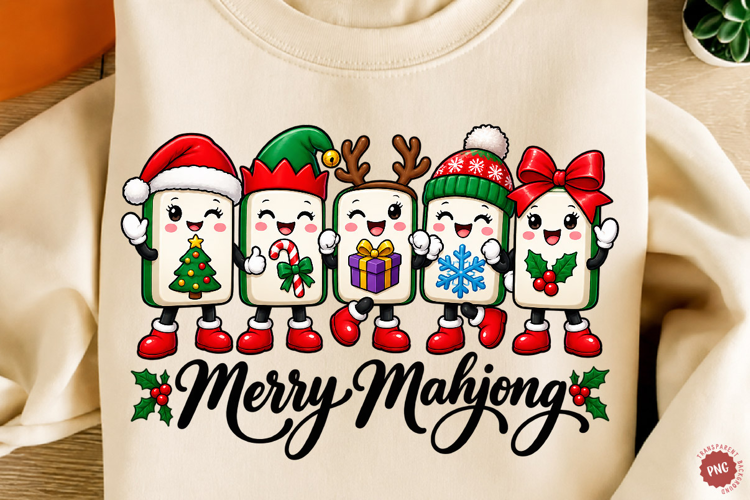 Merry Mahjong Christmas PNG