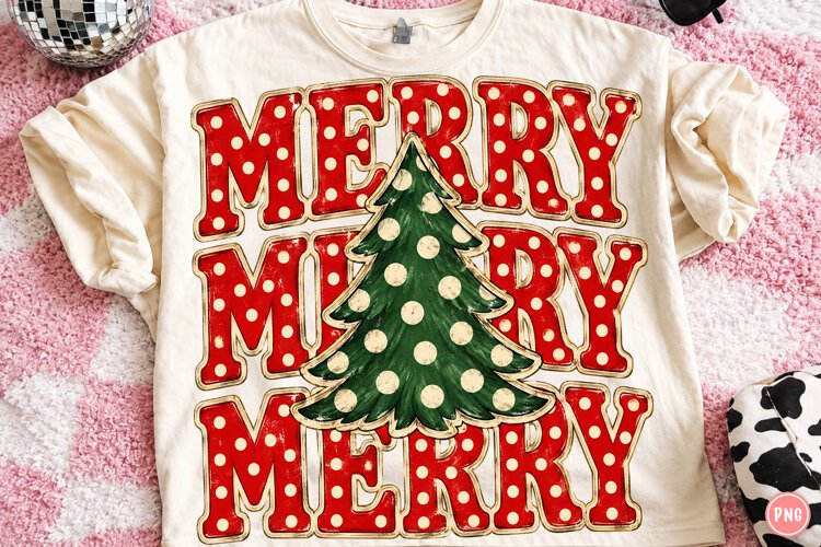 Merry Merry Merry Christmas PNG example image 1