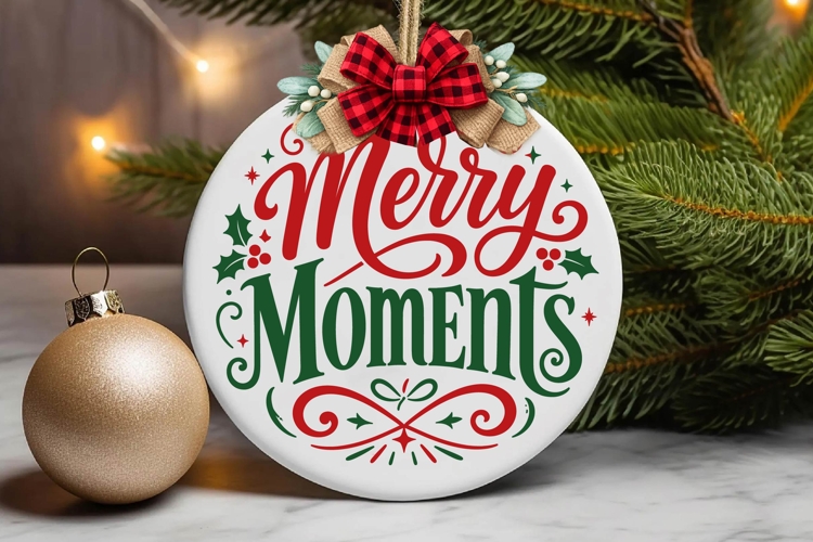 Merry Moments Christmas Door Hanger Svg