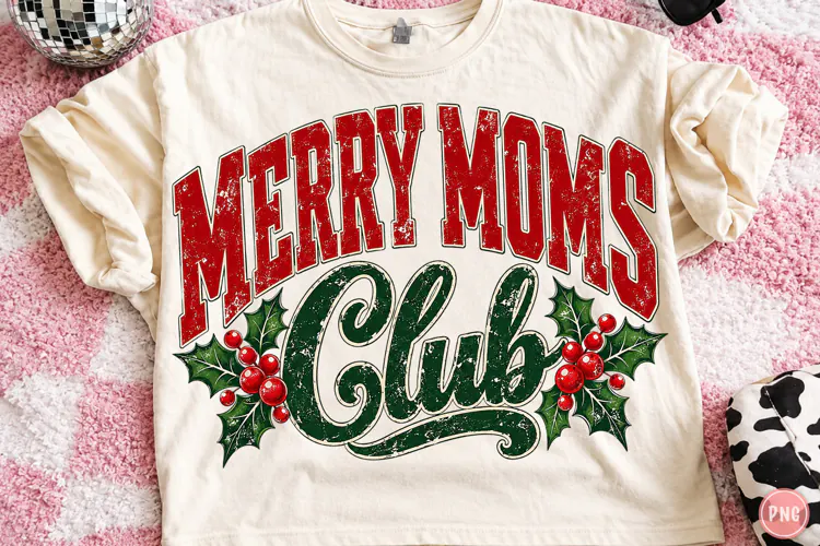 Merry Mums Club Christmas PNG