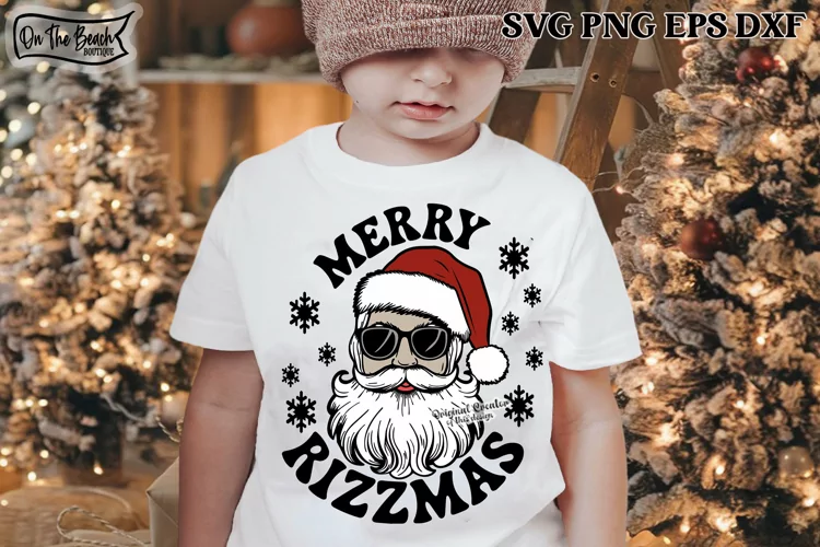 Merry Rizzmas Skibigi Santa SVG PNG Sublimation