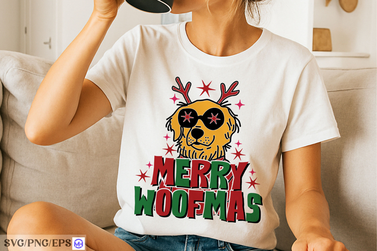 Merry Woofmas Festive Holiday Fun for Dog Lovers SVG PNG