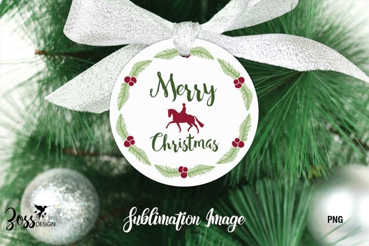 Christmas sublimation Dressage Horse Set of 4