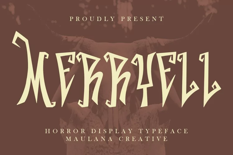 Merryell Horror Display Typeface