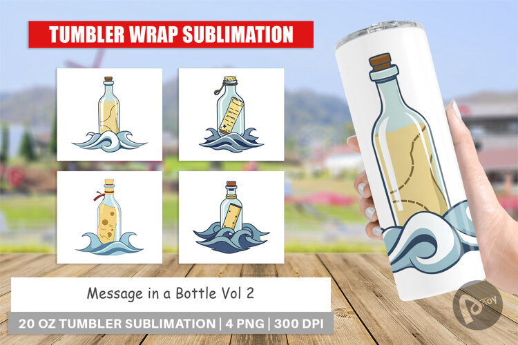 Tumbler Message in a Bottle example image 1
