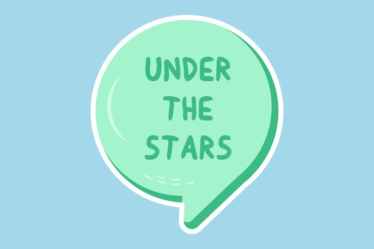 Under The Stars Message Stickers, Enhancing Communications example image 1