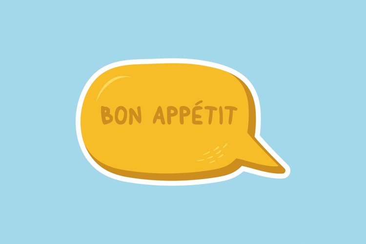 Bon Appetit Message Stickers, Enhancing Communications example image 1