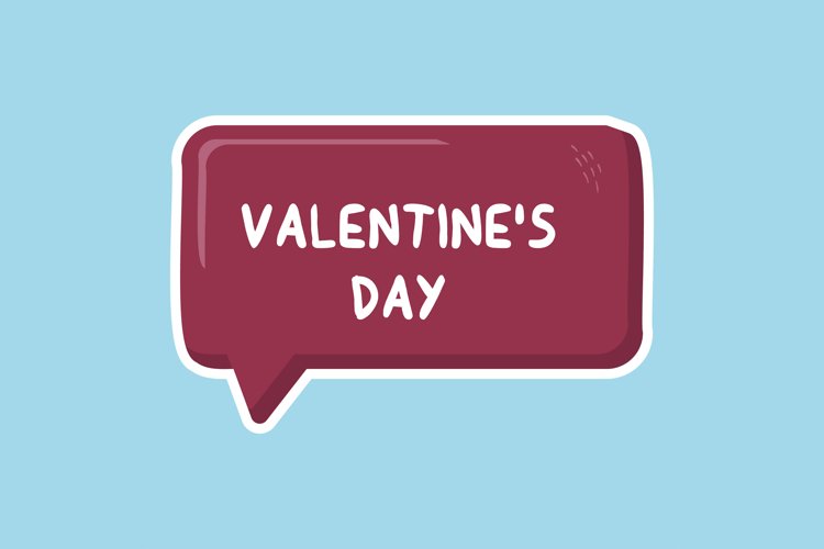 Valentines Day Message Stickers, Enhancing Communications example image 1