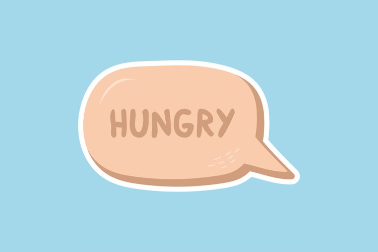 Hungry Message Stickers, Enhancing Communications example image 1