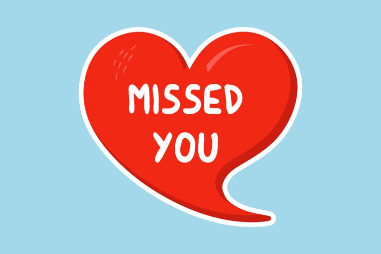 Missed You Stickers, Enhancing Communications example image 1