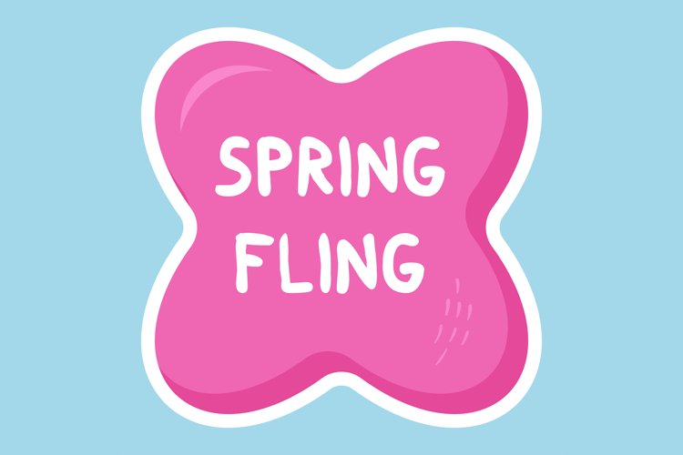Spring Fling Message Stickers, Enhancing Communications example image 1