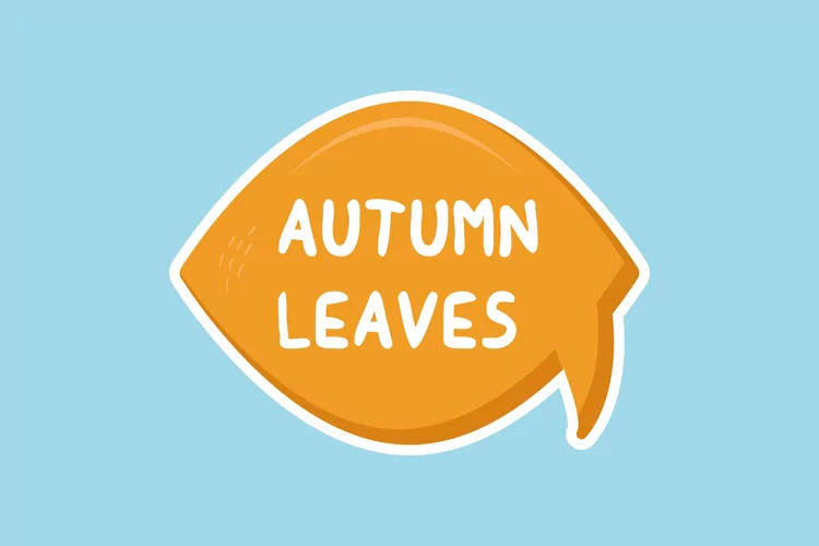 Autumn Leaves Message Stickers, Enhancing Communications