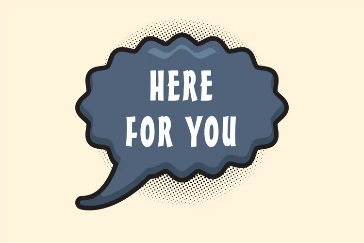 Here For You Message Stickers, Enhancing Communications