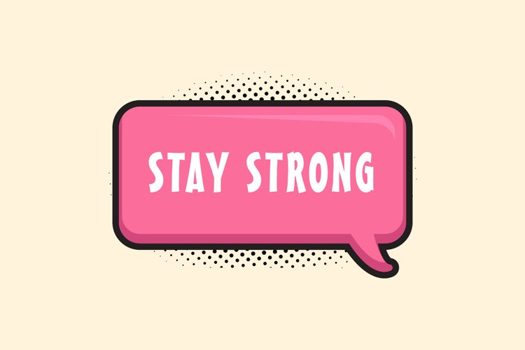 Stay Strong Message Stickers, Enhancing Communications example image 1