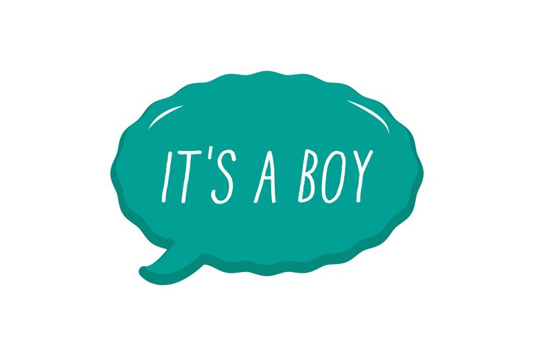 It's a Boy Message Stickers, Enhancing Communications example image 1