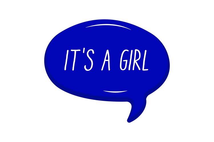 It's a Girl Message Stickers, Enhancing Communications example image 1