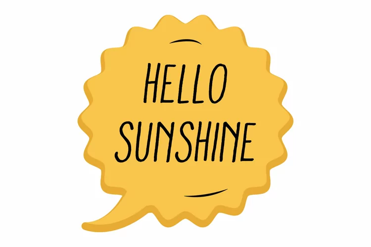 Hello Sunshine Message Stickers, Enhancing Communications