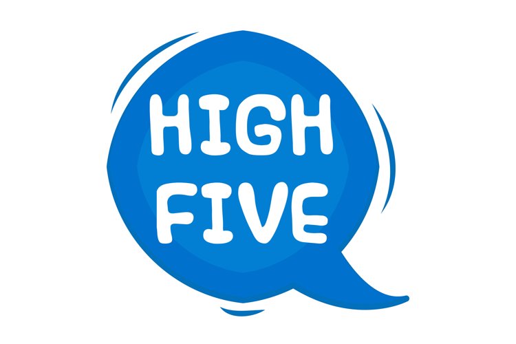High Five Message Stickers, Enhancing Communications example image 1