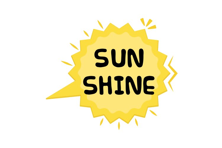 Sunshine Message Stickers, Enhancing Communications example image 1