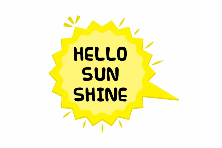 Hello Sunshine Message Stickers, Enhancing Communications