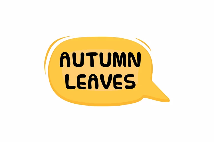 Autumn Leaves Message Stickers, Enhancing Communication