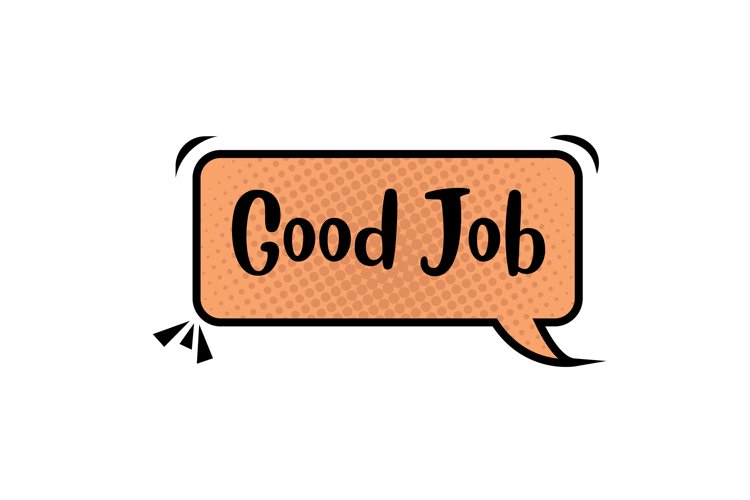 Good Job Message Stickers, Enhancing Communications example image 1