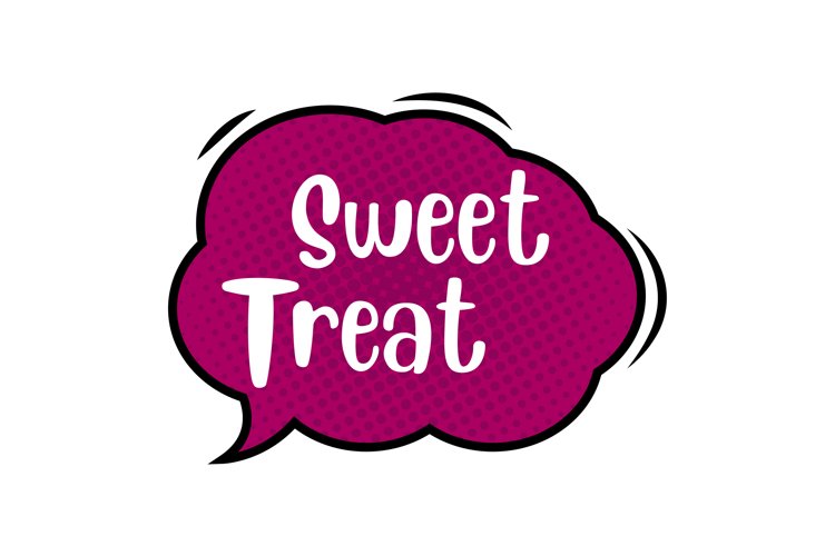 Sweet Treat Message Stickers, Enhancing Communications example image 1