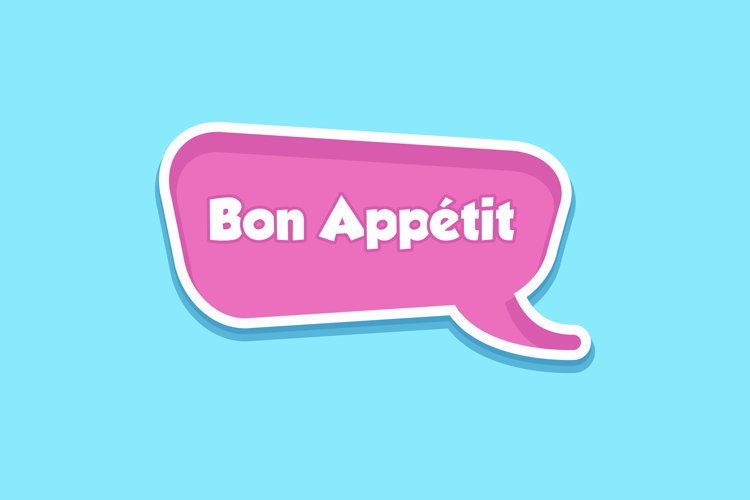 Bon Appétit Message Stickers, Enhancing Communications example image 1