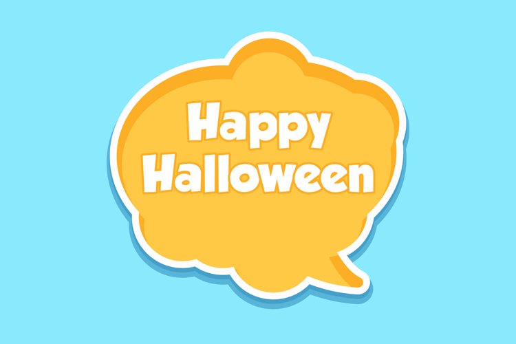Happy Halloween Message Stickers, Enhancing Communications example image 1