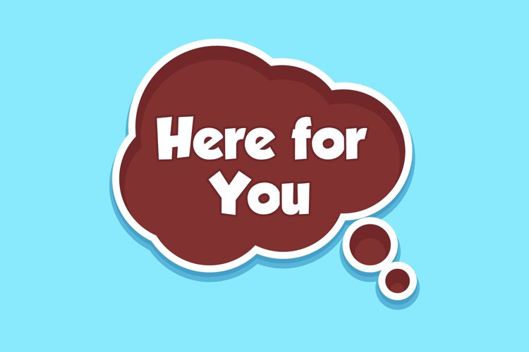 Here for You Message Stickers, Enhancing Communications example image 1