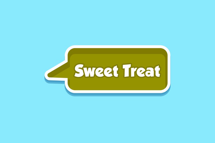 Sweet Treat Message Stickers, Enhancing Communication example image 1