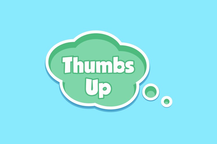 Thumbs Up Message Stickers, Enhancing Communications example image 1
