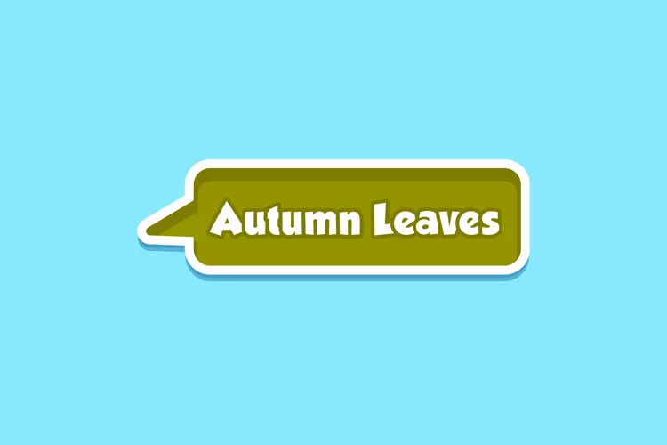 Autumn Leaves Message Stickers, Enhancing Communications