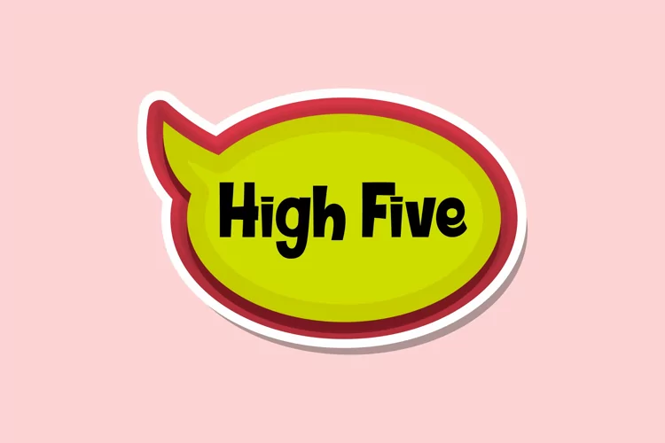 High Five Message Stickers, Enhancing Communications