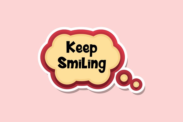 Keep Smiling Message Stickers, Enhancing Communications example image 1