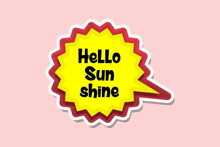 Hello Sunshine Message Stickers, Enhancing Communications