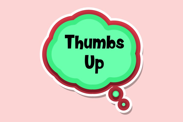 Thumbs Up Message Stickers, Enhancing Communications example image 1