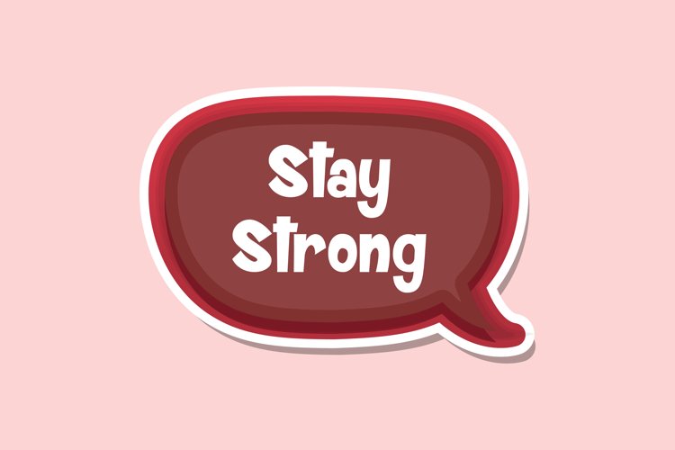 Stay Strong Message Stickers, Enhancing Communication example image 1