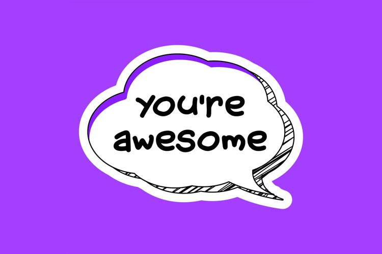Youre Awesome Message Stickers, Enhancing Communications