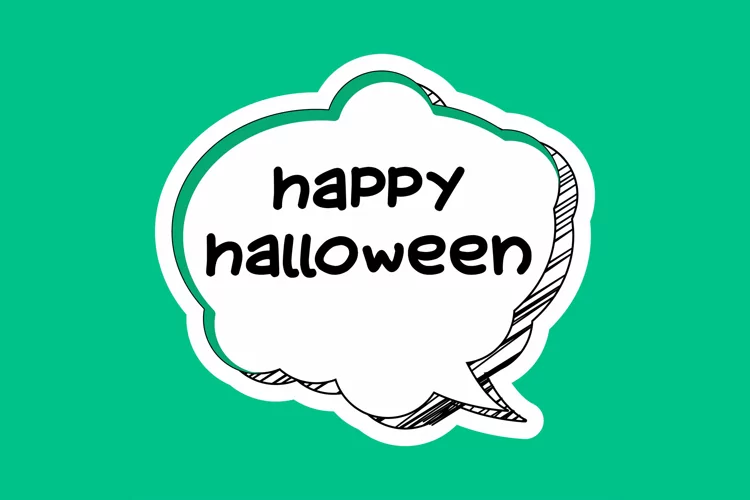 Happy Halloween Message Stickers, Enhancing Communications