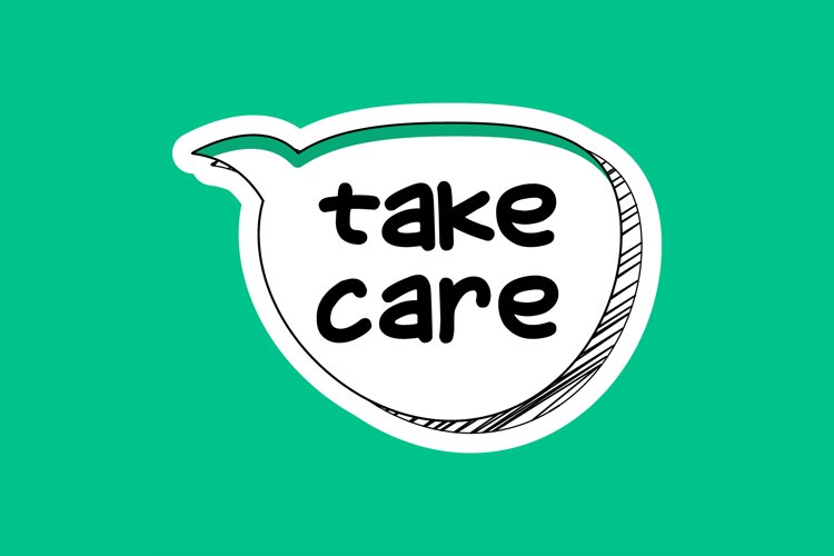 Take Care Message Stickers, Enhancing Communications example image 1