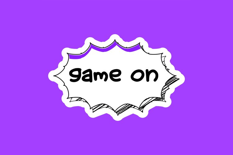 Game On Message Stickers, Enhancing Communications example image 1
