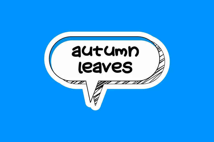 Autumn Leaves Message Stickers, Enhancing Communications