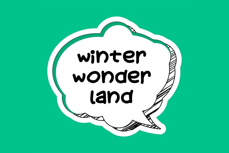 Winter Wonder Land Message Stickers, Enhancing Communication example image 1
