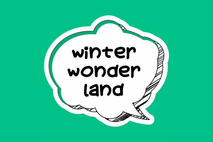 Winter Wonder Land Message Stickers, Enhancing Communication