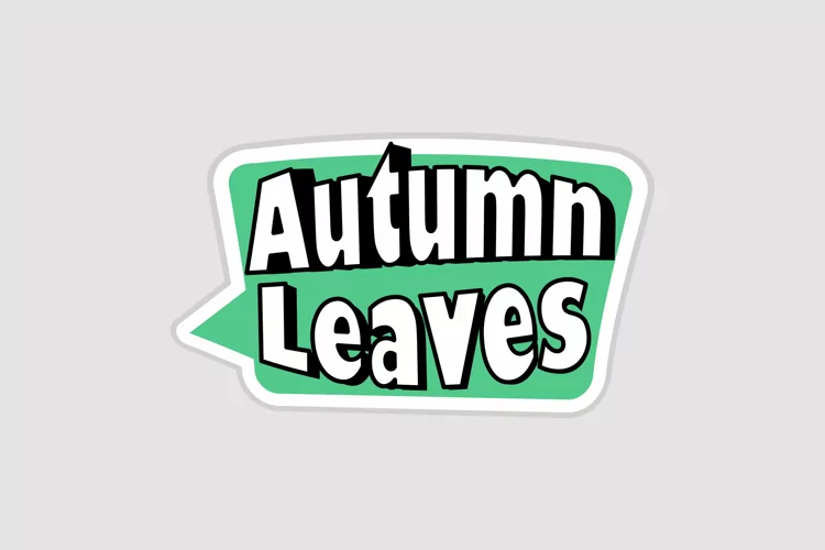 Autumn Leaves Message Stickers, Enhancing Communications